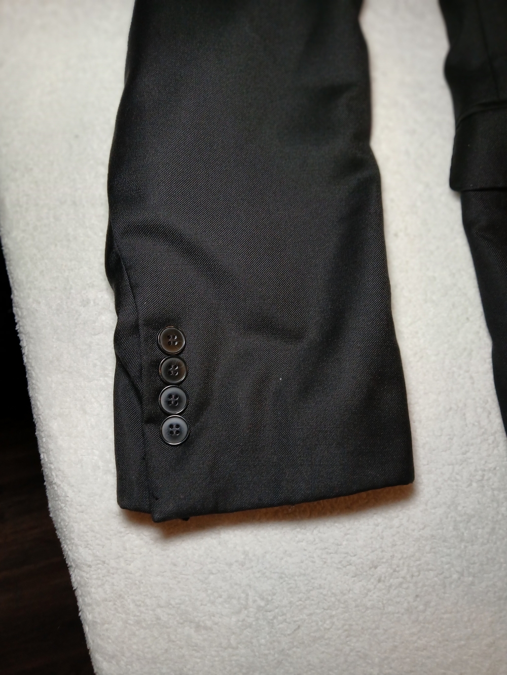 Calvin Klein Black Lined Jacket with Subtle Sheen - Picture 7 of 16